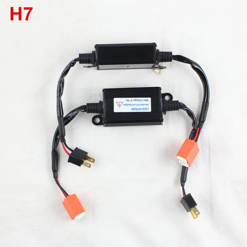 Buy Rockeybright 2pcs LED headlight decoder for H7 led