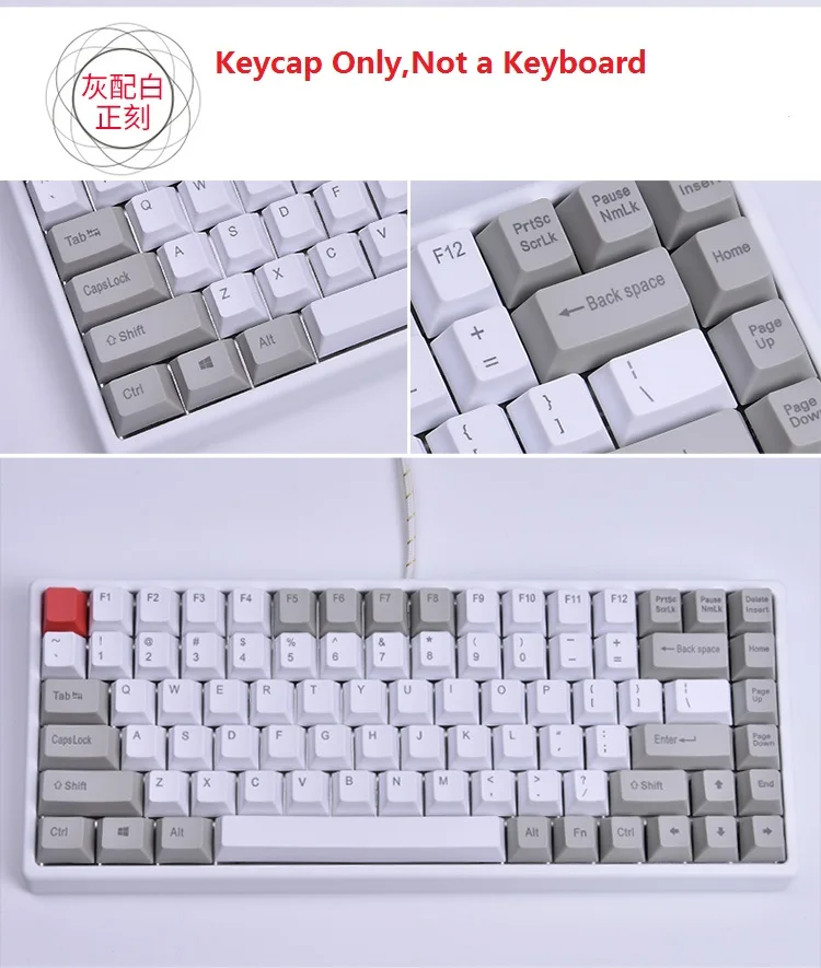 Keycool 84 мини механическая клавиатура PBT keycap mini84 компактная игровая клавиатура с боковой печатью клавиши Ретро Dolch cherry mx