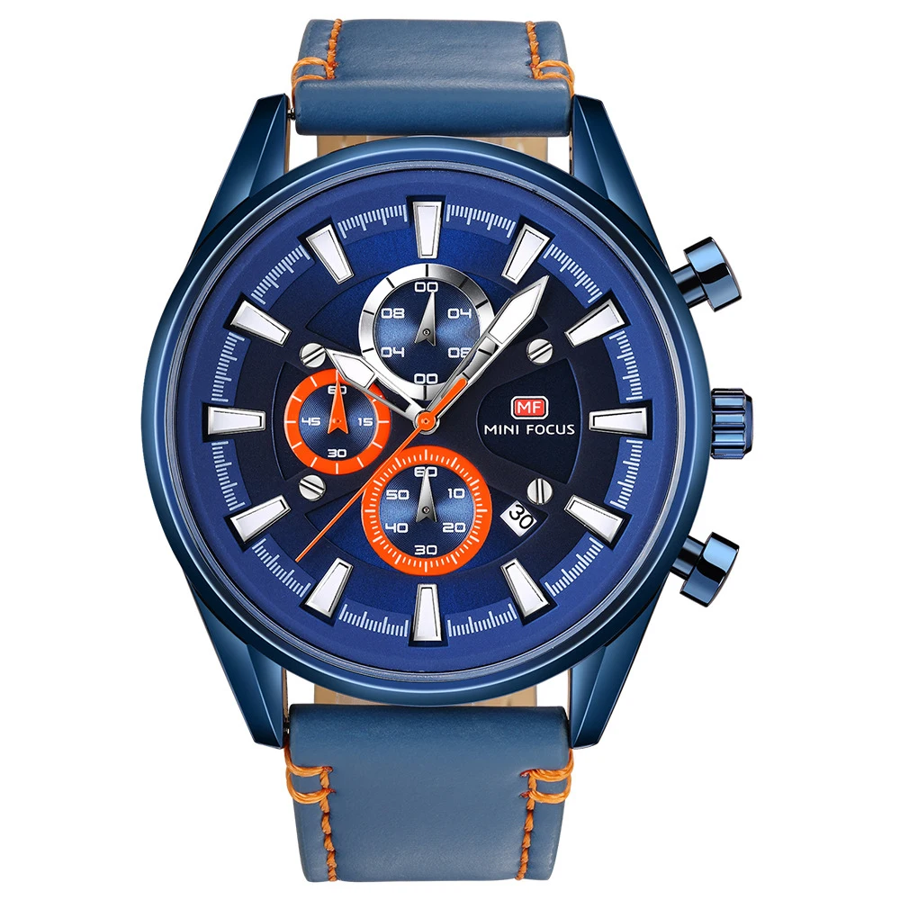 

Men's watch quartz watch cross-border leather strap