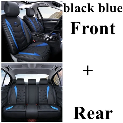 Передний+ задний полный набор сиденья для CITROEN DS4 DS5 DS6 Triumph C2 C3 C4 C5 C6 C4L Picasso C4 aircross кактус C-CROSSER C-XR - Название цвета: black blue standard