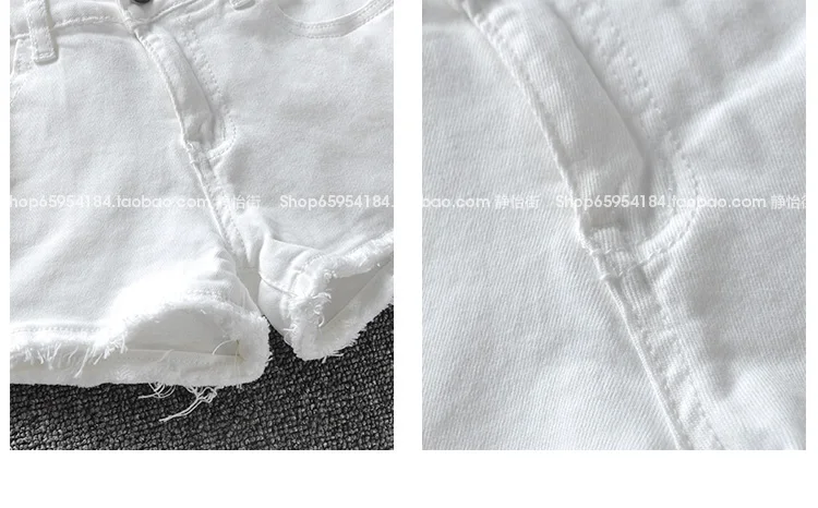 Jeans para as Mulheres Brancas de Verão Nova Chegada Magros Shorts Casual Meninas 2020 Buraco Sexy Cintura Baixa Jeans Sólida 21 Cheap Shorts