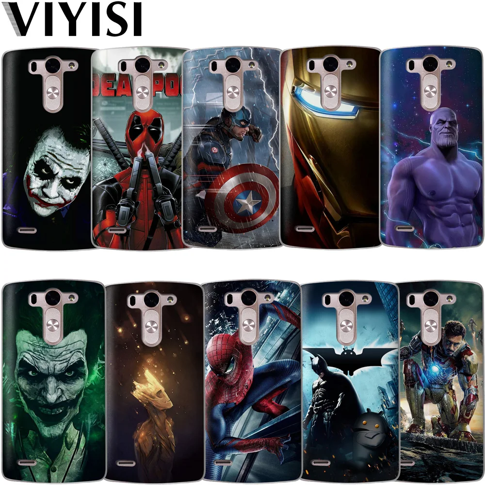 

VIYISI Marvel For LG G6 Coque Q6 G4 G5 Phone Case XPower 2 Q8 K7 K8 K10 2017 Fundas Shell Soft Silicone Back Deadpool Cover Etui