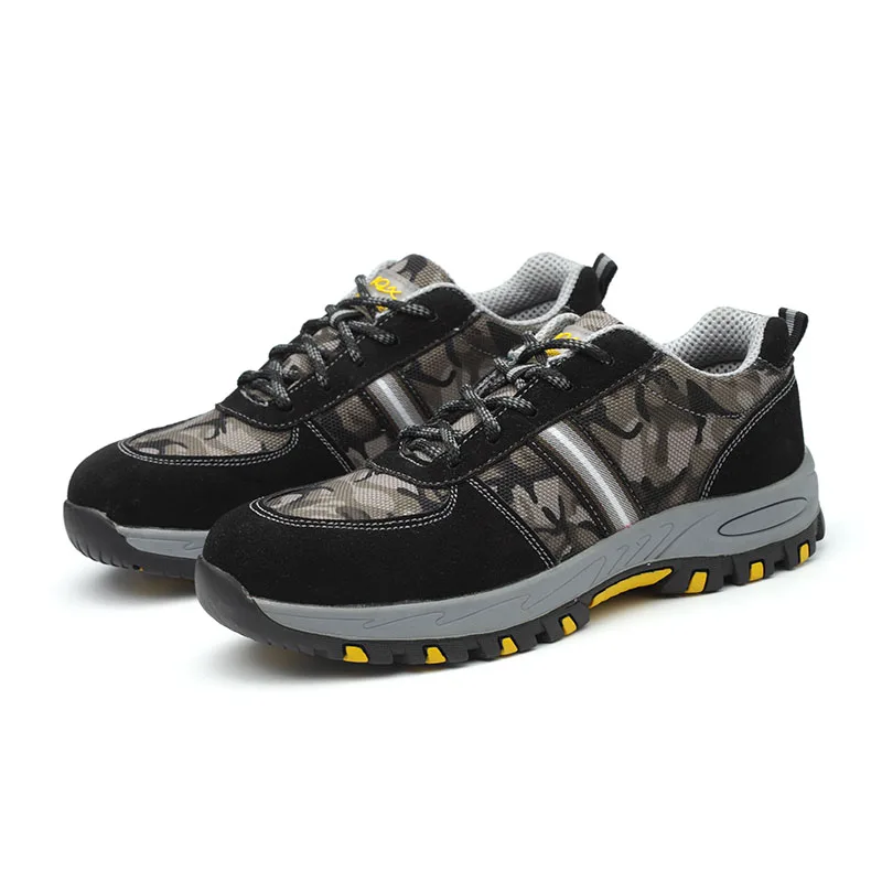 

AC13012 High Quality Fashionable Black Wokplace Protection Shoes Skidproof Men Hiking Shoes Outdoor Safety Shoes Working Acecare
