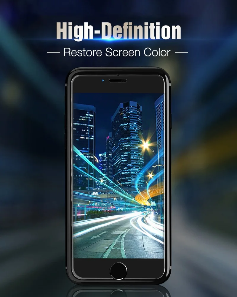 Hisomone High Quality Tempered Glass For iphone 6 6s Screen Protector For iphone 7 Plus Glass For iPhone 8 Plus X 5 4 4S Film