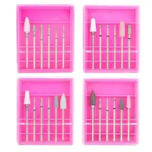 6 шт Нержавеющая сталь и сверлами для ногтей Полировка прибор для маникюра, педикюра аксессуар для полировки ногтей Биты