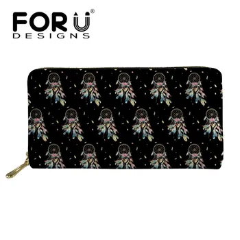 

FORUDESIGNS Fashion Women Wallet 3D Dream Catcher Luxury Brand Ladies Purse Leather Girls Card Holder Phone Coin Storage Cases