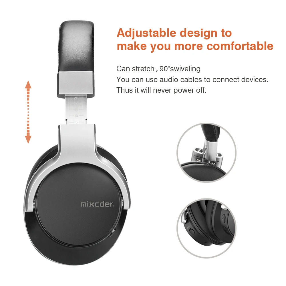 Mixcder E7 обновленные активные наушники с шумоподавлением беспроводная bluetooth