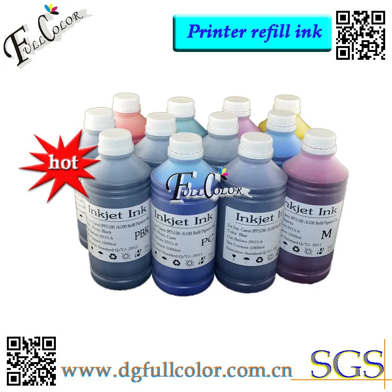 

0.5L*12C Set Wider Color Gamut Pigment Ink PFI-106 For IPF6300 IPF6400 IPF6410 IPF6450 Printer Ink Tank