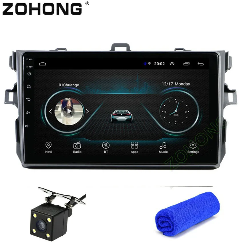 

9 inch 2.5D Android 8.1 car dvd player for Toyota Corolla 2007 2008 2009 2010 2011 gps navigation Radio Stereo recorder wifi BT