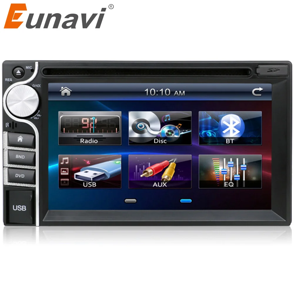 Автомобильный DVD плеер 2 DIN HD ТВ радио и видео|2 din|in dash2 din car |