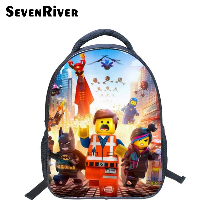 13 Inch High Quality Lego Batman Cartoon font b Backpack b font Colorful font b Kids