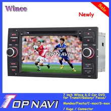 Newest Wince 6.0 7” Car DVD for Transit/Galaxy/Focus/Mondeo/Fiesta/C-max/S-max/Kuga/Connector with GPS BT Steer Wheel Control