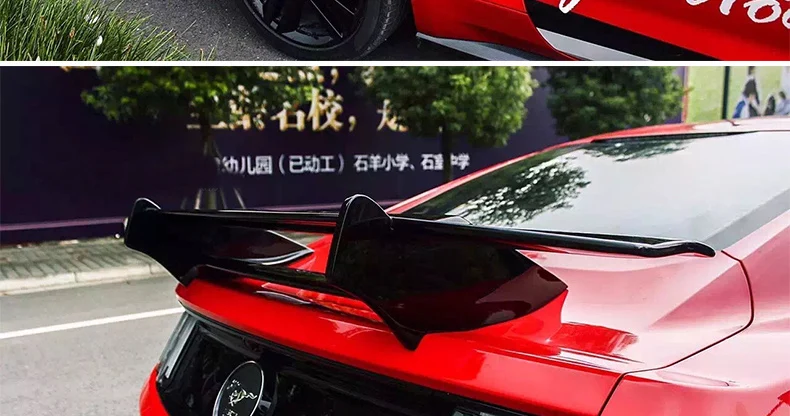Подходит для FORD Mustang углеродное волокно высокое качество спойлер крыло заднее крыло