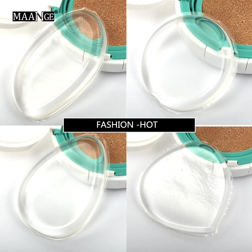 

MAANGE 1pcs Silicone Makeup Sponge Silisponge Gel Soft Jelly Cosmetic Puff Powder Foundation BB Cream Make Up Beauty Tool