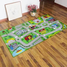 Детский ковер с игровой площадкой, городская уличная карта, Детский обучающий коврик, Детский ковер для мальчиков и девочек, детская комната, спальня