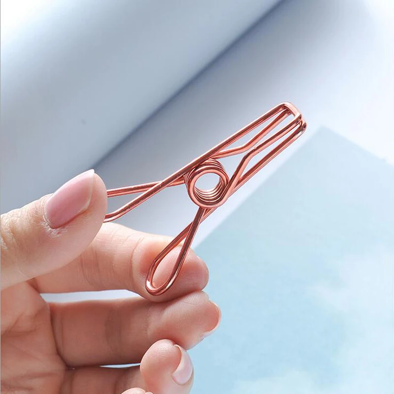 

5 Pcs/set random color Mini metal Photo Paper Peg Pin Clothespin Craft Clips School Office Stationery Hanger Clothes clip