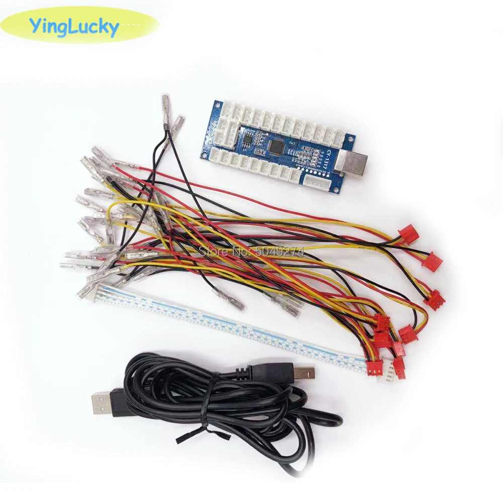 

Zero delay Upgrade 4 IN 1 Arcade controller for PS3/PS2/PC/Xbox 360 for windows Android game control board usb pc