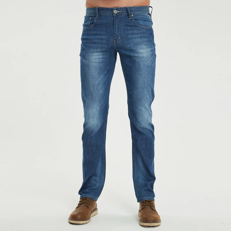 Большая Распродажа Весна Лето Джинсы тонкие мужские модные джинсы мужские брюки одежда модный бренд
