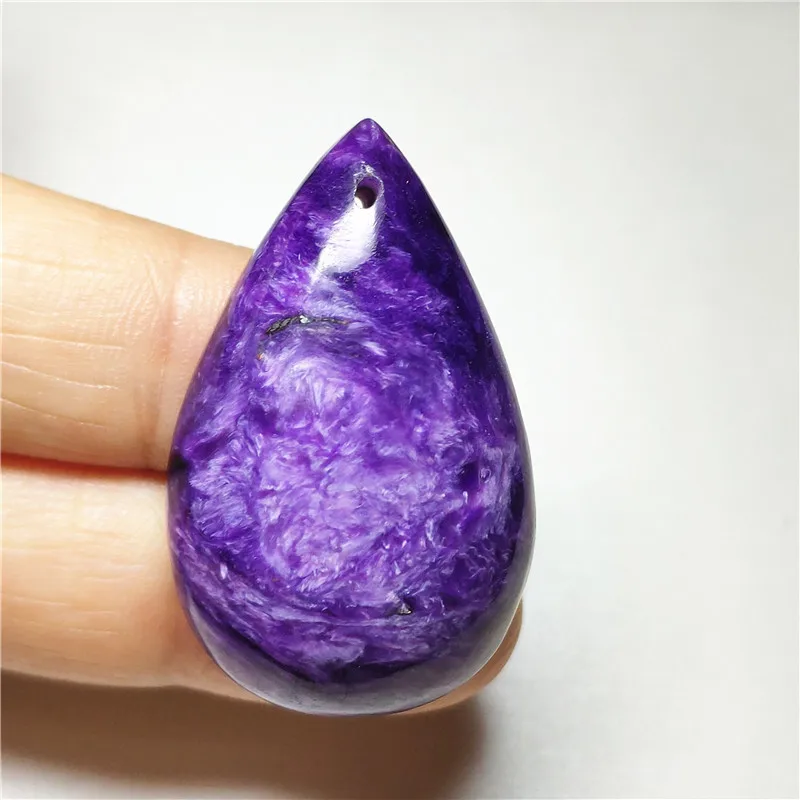 Natural Purple Charoite Necklace Pendant (1)