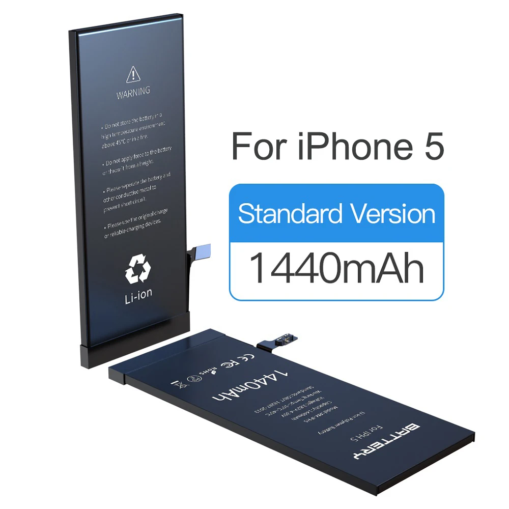 

1440mAh replacement Li-ion Battery for apple iPhone 5 5G Battery High capacity iphone 5 5g battery with tools & adhesive