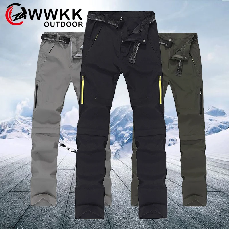 WWKK брюки для походов на открытом воздухе мужские брюки для скалолазания летние быстросохнущие спортивные треккинговые брюки для рыбалки и путешествий Спортивные брюки spodnie damskie