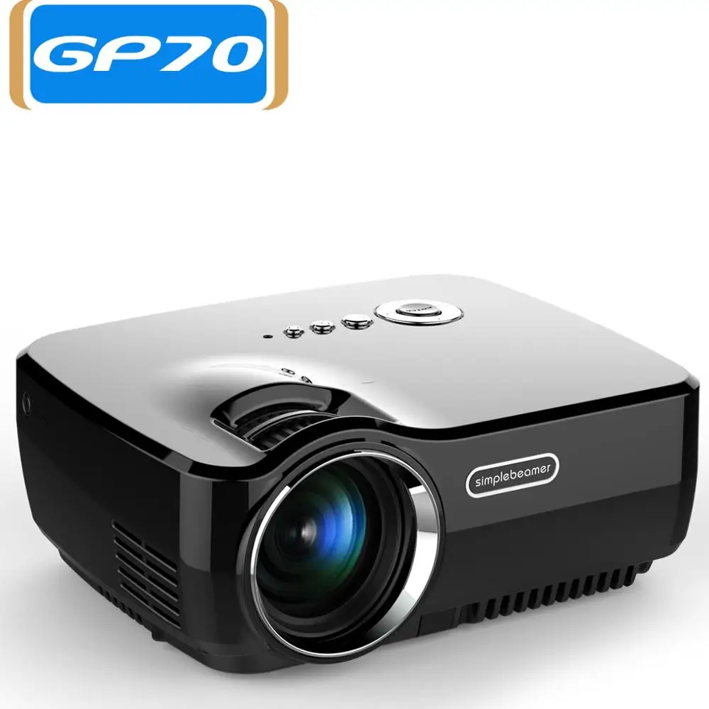 Aliexpress Led Projector Simplebeamer Mini LED Projector GP70 Support FULL HD 1080P HDMI/USB/AV