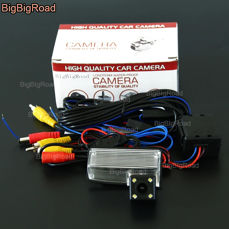 

BigBigRoad Car Rear View Reversing Backup Camera with Filter / power relay For toyota previa crown parking camera