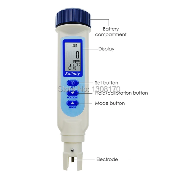 Соленость и Temp метр ручка Тип соль тестер качества воды УВД NaCl 3-в-1 проверки для морской аквариум Пруд Еда бассейн Пособия по кулинарии
