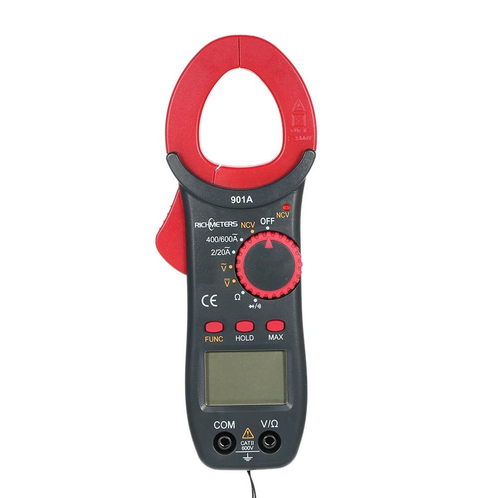 RICHMETERS RM901A Digital Multitester Clamp Meter 4000 Counts Auto-Ranging AC/DC Voltage Portable Meter voltage meter