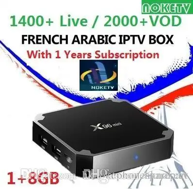 

X96 mini Android 7.1 Smart IP TV Box 4K Quad Core with NOKETV Code Subscription Europe Channels