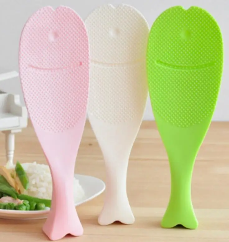 

New 2016 Rice Spoon Appliance Necessities Supplies Kitchen Daily Cooking Tool Not Sticky Random Color Sent Free Shipping