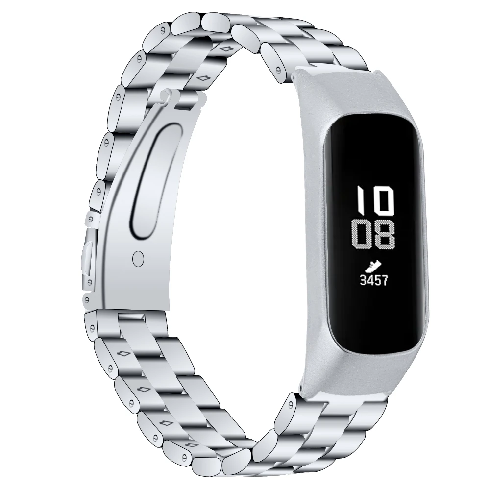 Ремешок из нержавеющей стали для samsung Galaxy Fit-e SM-R375 браслет ремешок для часов ж/ТПУ противоударный защитный чехол