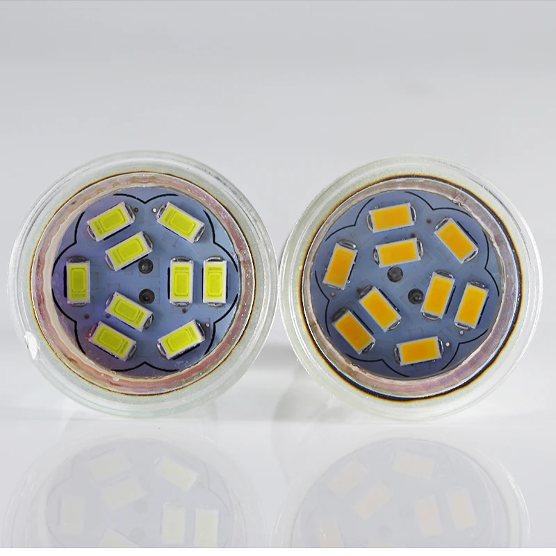 Viewi Unidades 1 unidad bombillas led foco GU 10 Dc 12 voltios mini foco luces 12 V copa de vidrio ahorro de energía lámpara 5730 blanco cálido Viewi Unidades 1 unidad bombillas led foco GU 10 Dc 12 voltios mini foco luces 12 V copa de vidrio ahorro de energía lámpara 5730 blanco cálido