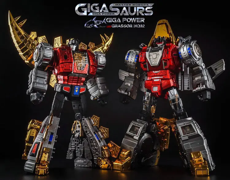 GigaPower GP HQ-01R HQ01R Superator Grimlock Dinobots хромированная версия