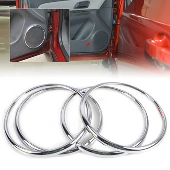 

DWCX car-styling 4Pcs Chrome Audio Speaker Stereo Decor Ring Cover Loop For Chevrolet Holden Cruze 2009 2010 2011 2012 2013 2014