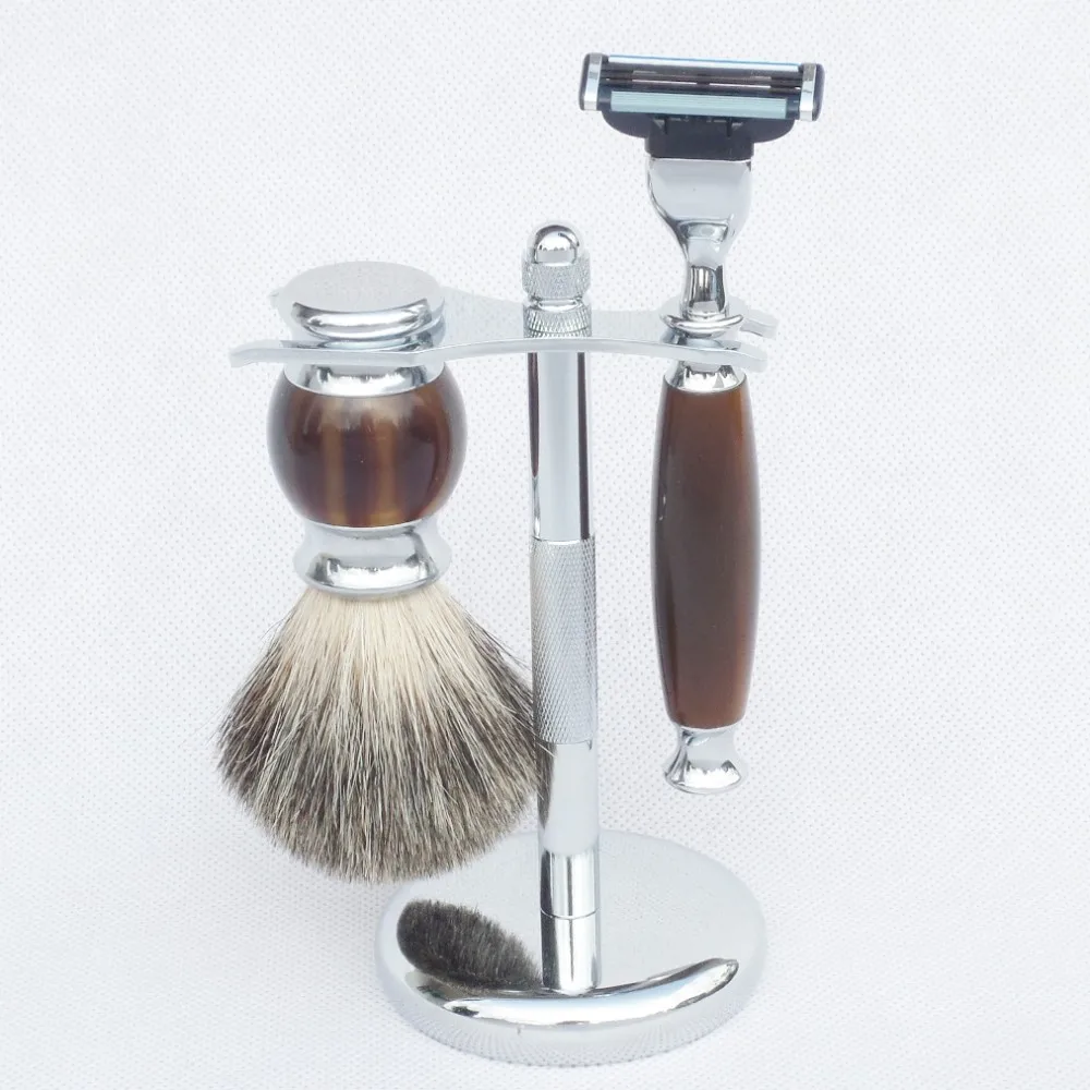 shaving brush stand set