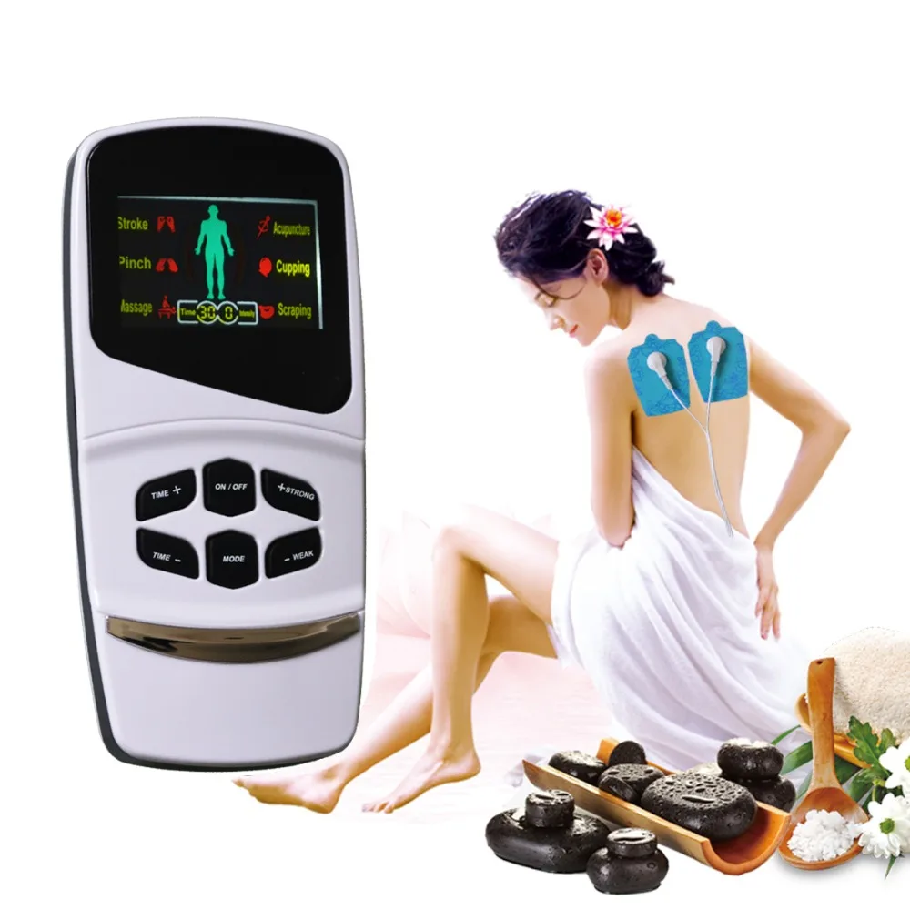 New Style Smart Muscle Stimulator Voice Message Control Body Massage Pads With USB Interface Charging Relief Pain Command Device