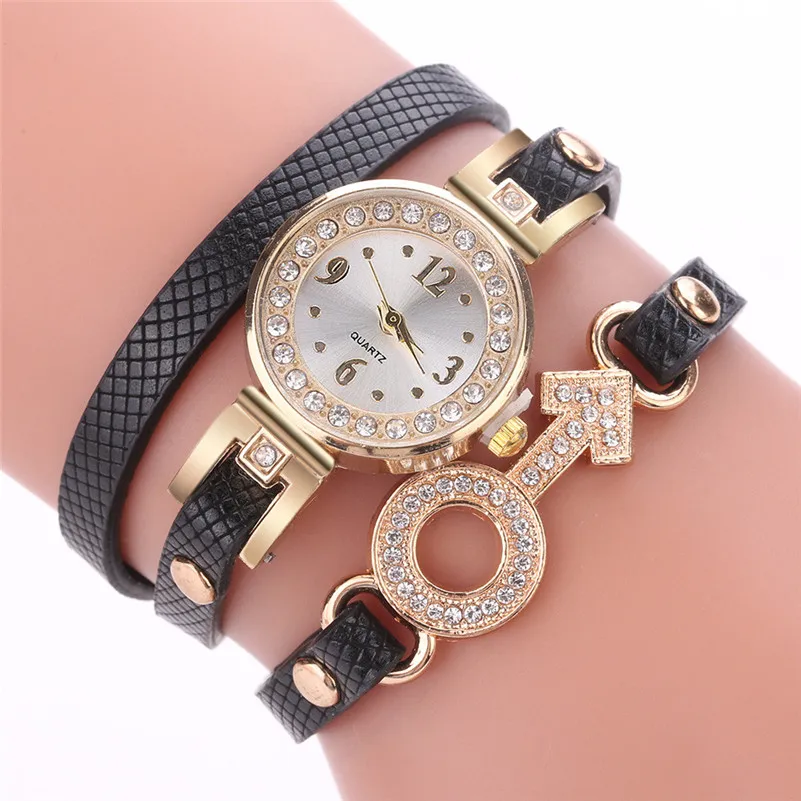 Brand Quartz Watches Women's Fashion casual Watches Popular Quartz Watch Luxury Bracelet Flower Gemstone Wristwatch clock M23 (8)