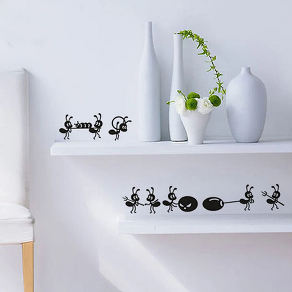 Creative Ants Move Home Decor Funny Wall Decals For Kids Rooms Window Decoration Kitchen Wall Stickers Creative Ants Move Home Decor Funny Wall Decals For Kids Rooms Window Decoration Kitchen Wall Stickers