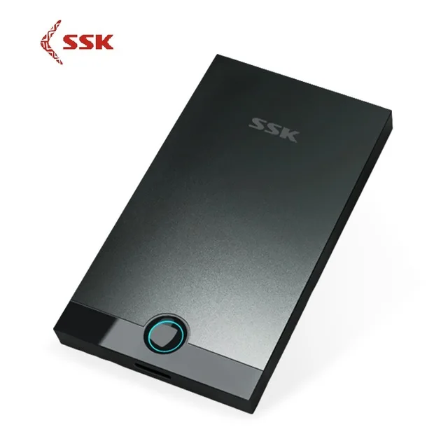 SSK HDD чехол 2,5 дюймов SATA to USB3.0 корпус SSD, HDD адаптер для типа C коробка для жесткого диска внешний HDD высокоскоростной Черный 080 - Цвет: 085(Aluminium)