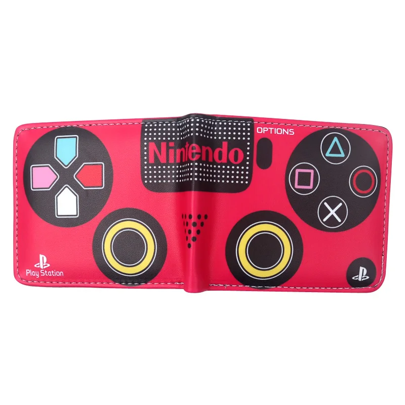 Мужские кошельки nintendo классический GameBoy игры play station 4 контроллера бумажник с держатель для карт на молнии для монет Карманный с отделениями для карт слот - Цвет: ps-06