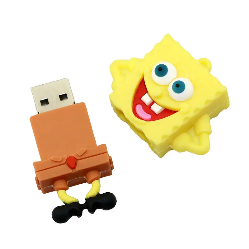 Ручка привода мультфильм Губка Боб 8 ГБ 16 ГБ 32 ГБ 64 ГБ Usb флешка Memory Stick флешки Патрик звезда Pendriver Мини Подарки