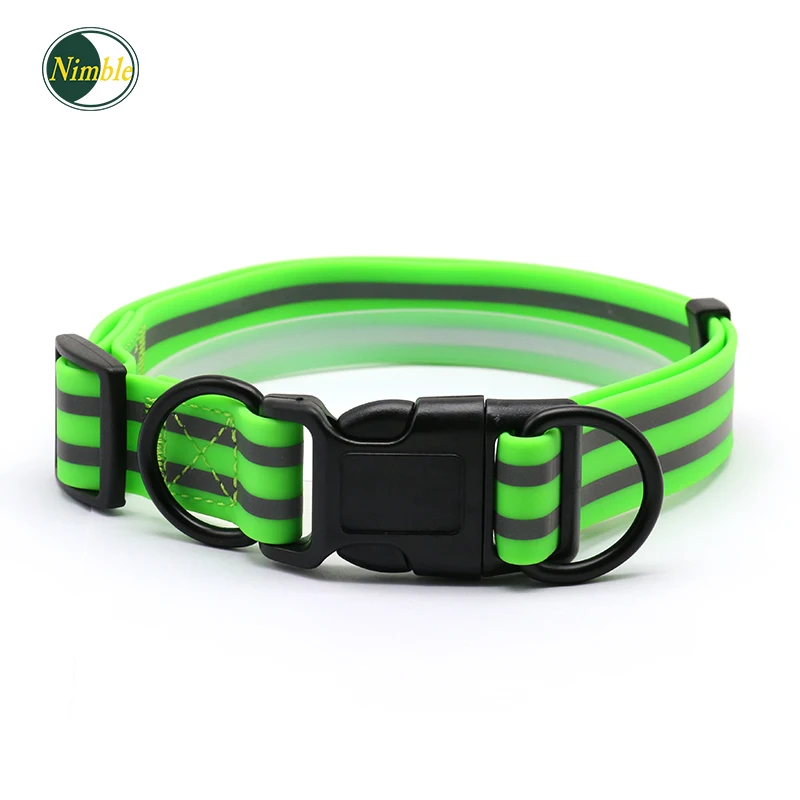 

NIMBLE Pets Dog Collars Running Walking Bilateral reflection Adjustable Collar For Large Pet Dogs Collars Deduction Coleira