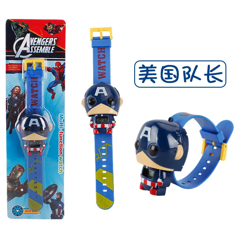 Marvel Avengers 3 Electric Kids Boy Watch Hulk Ironman spiderman Starwars Figure Model Toys Action Figures For Children Gifts (4)