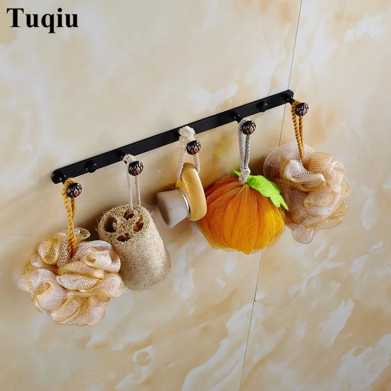 Robe Hooks 3 5 Row Solid Brass Coat Clothes Hangers Door Hook Shower