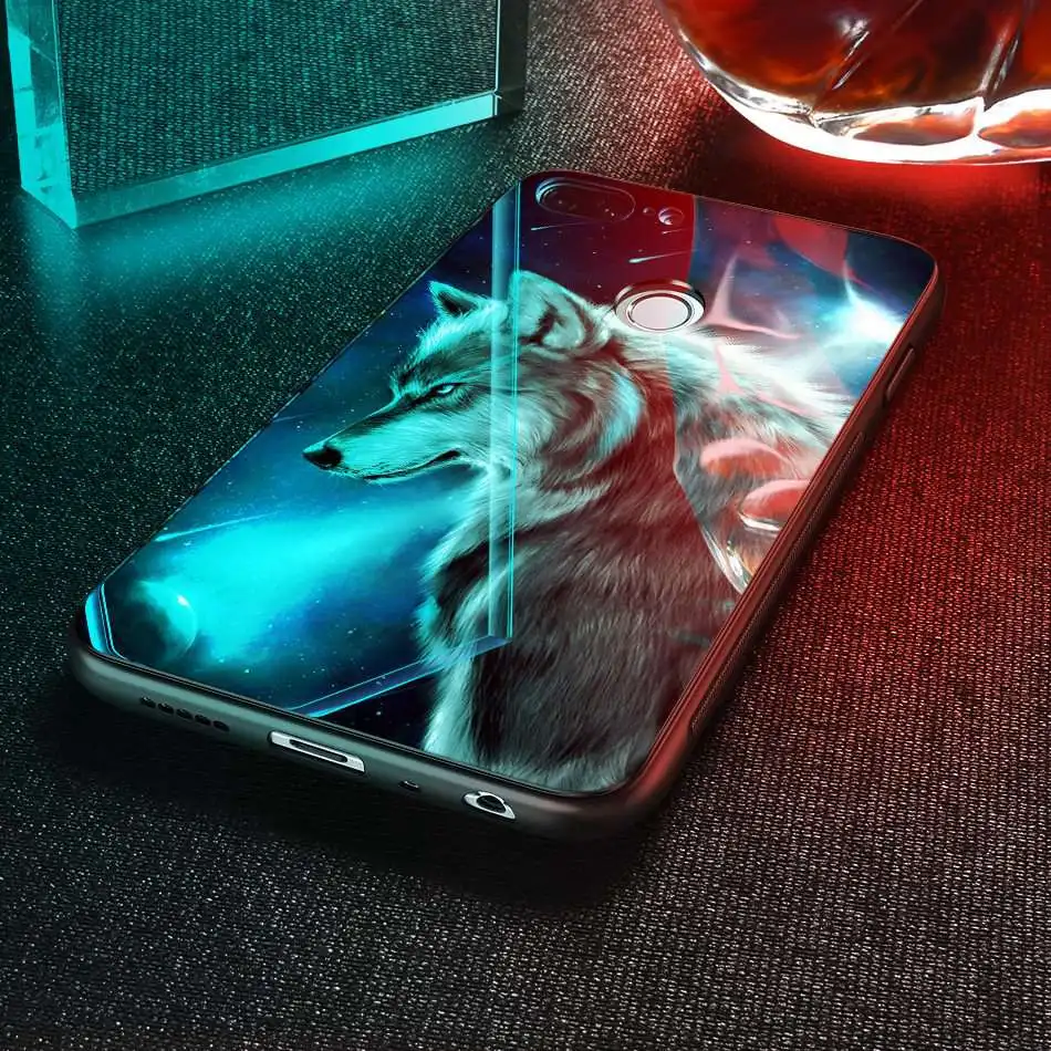 Luxury Tempered Glass Case For Huawei Honor 9 Lite 9 10 Animal Pattern Case on Huawei Mate 10 Lite P20 Lite Pro P Smart Enjoy 7s (14)