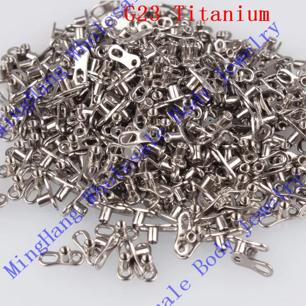 

G23 Grade Titanium Micro Dermal Anchor Base with Skin Divertwo Hole Piercing Jewelry