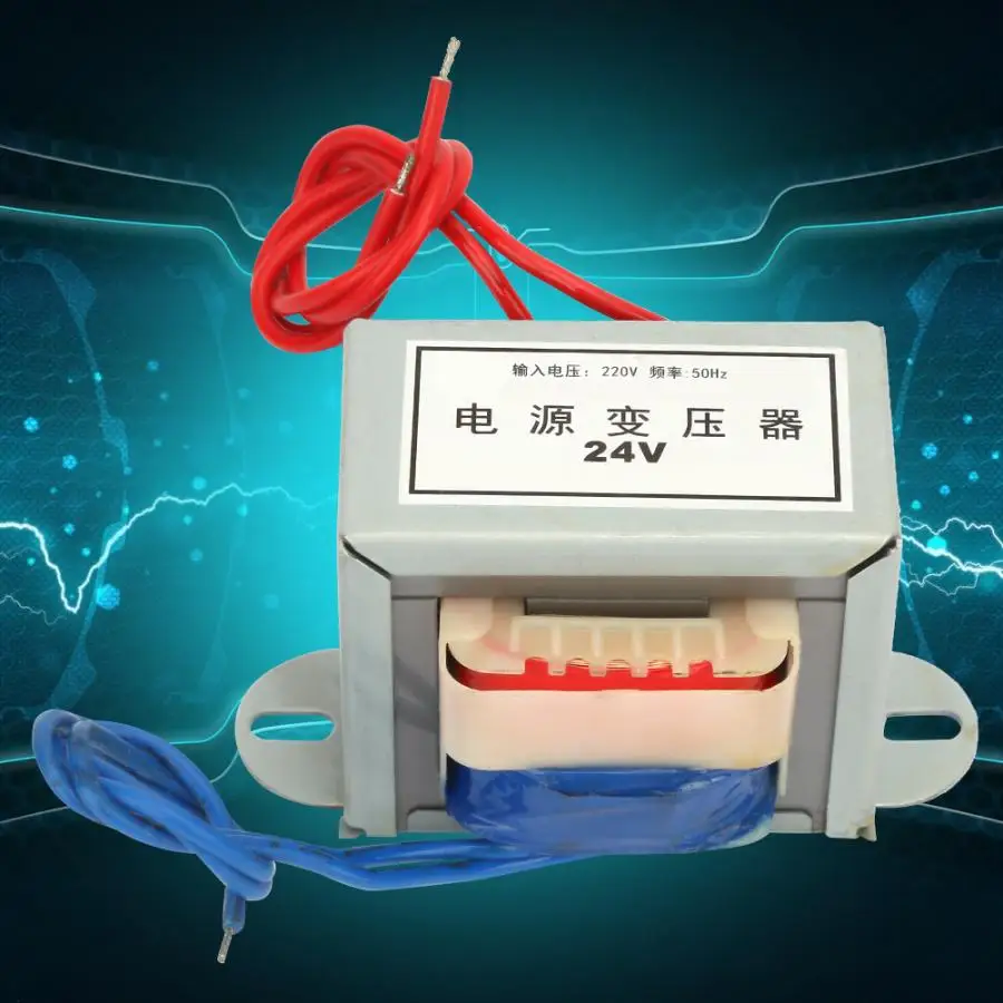 

220V-24V Power Transformer 50W 50Hz Low Frequency Power Transformer Isolation Single Power Transformer EI Type Core