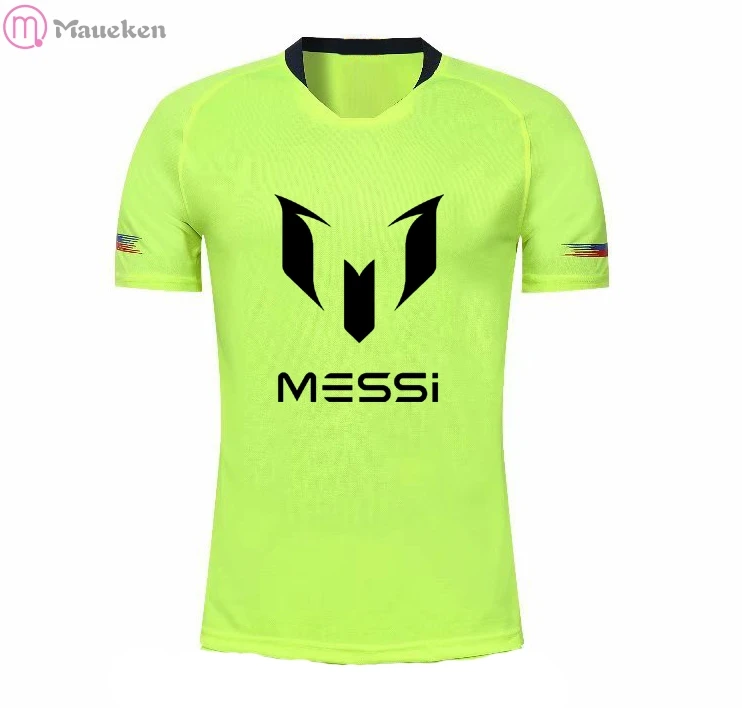 Мужская футболка с принтом Месси, высокое качество, хип-хоп футболка с коротким рукавом для мужчин, подарок для фанатов - Цвет: 2