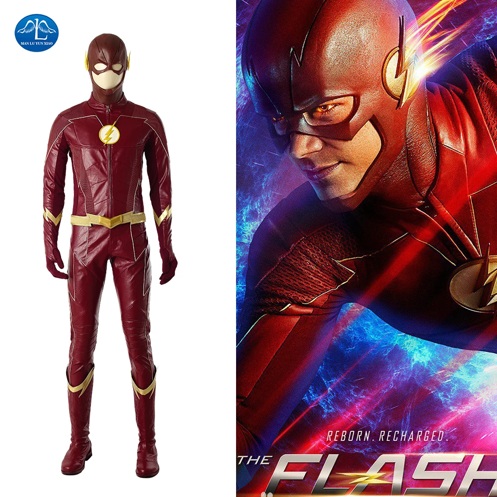 #^Special Price Костюм Барри Аллена для костюмированной вечеринки «The Flash Season 4» костюм Барри Аллена костюм супергероя «The Flash» с ботинками #^Special Price Костюм Барри Аллена для костюмированной вечеринки «The Flash Season 4» костюм Барри Аллена костюм супергероя «The Flash» с ботинками